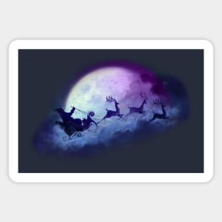 Santa takes flight Sticker